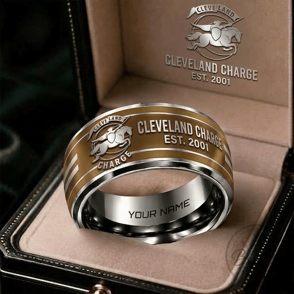 Cleveland Charge Basketball Team Personalized Ring, NBA G League Fan Gift