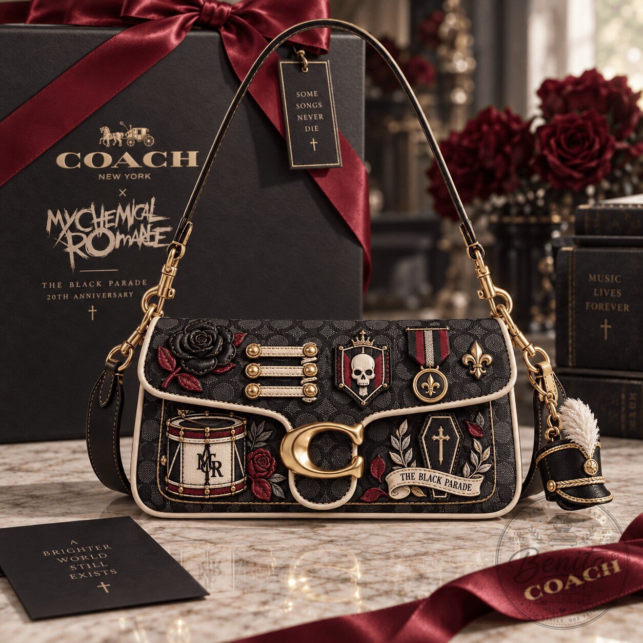 My Chemical Romance The Black Parade 20th Anniversary Coach Shoulder Bag
