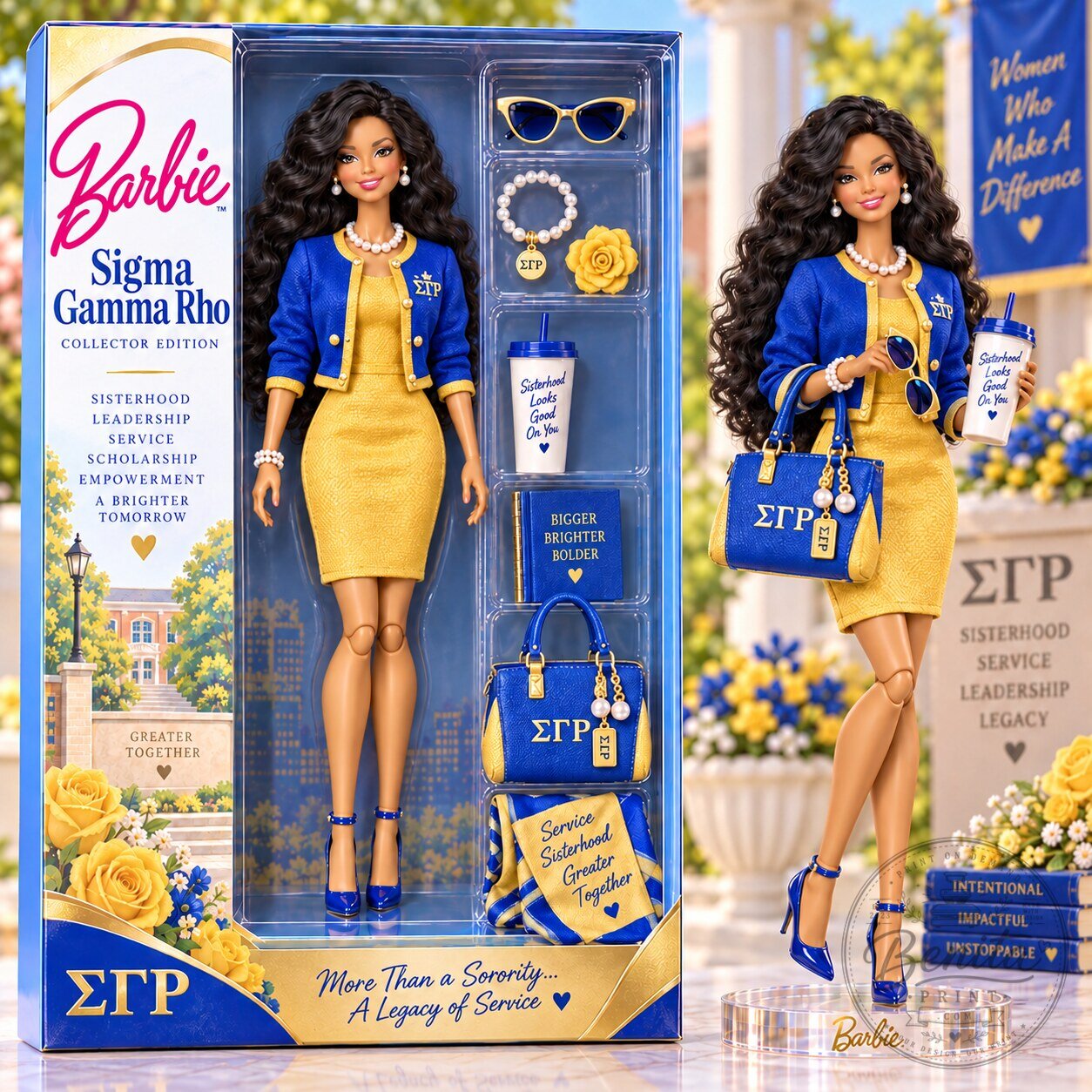 Barbie Sigma Gamma Rho Collector Edition Doll with Accessories 2 Barbie Sigma Gamma Rho Collector Edition Doll with Accessories