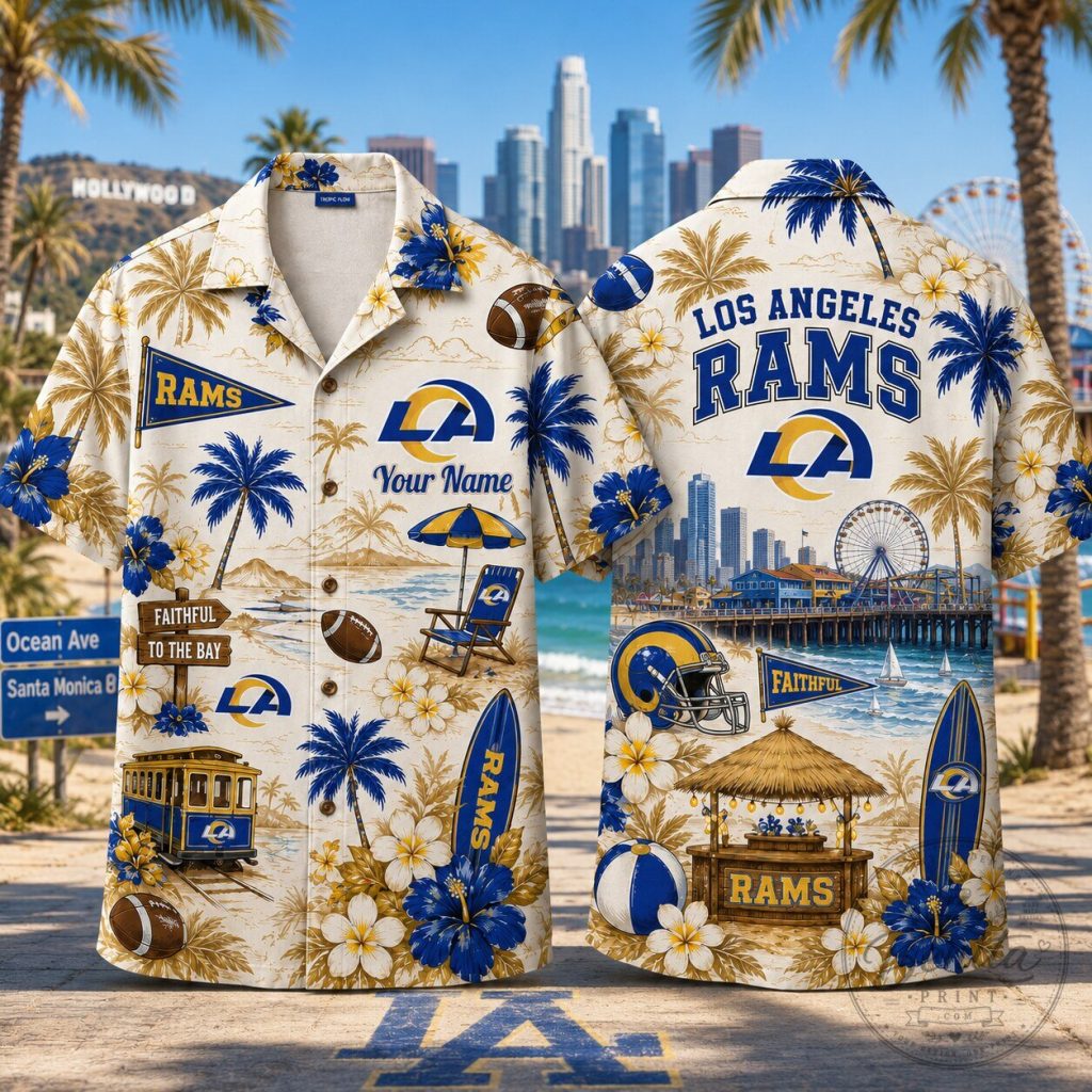 Los Angeles Rams Football Hawaiian Shirt, Personalized NFL Fan Apparel 41 Los Angeles Rams Football Hawaiian Shirt, Personalized NFL Fan Apparel