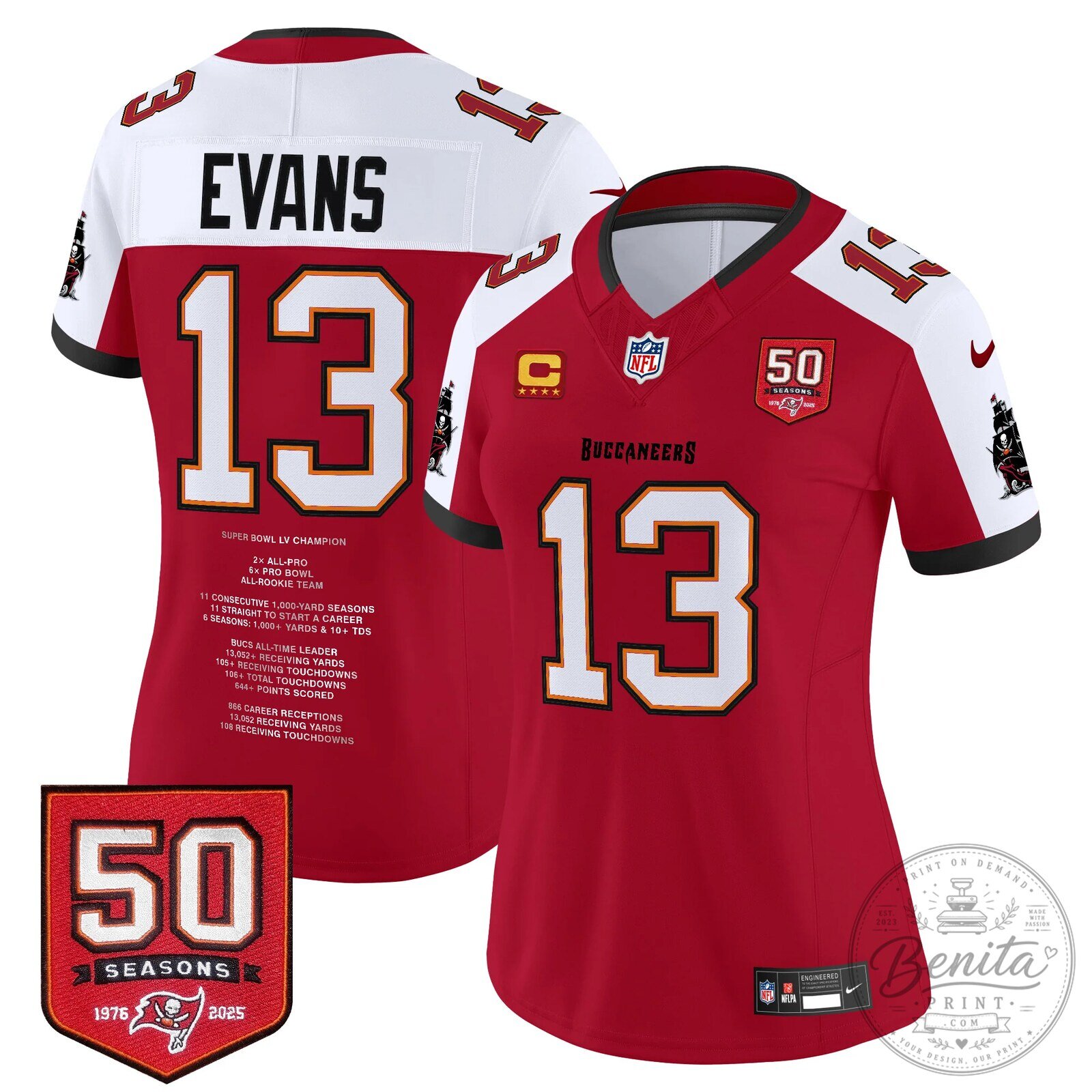 Mike Evans Tampa Bay Buccaneers Number 13 Football Jersey 27 Mike Evans Tampa Bay Buccaneers Number 13 Football Jersey