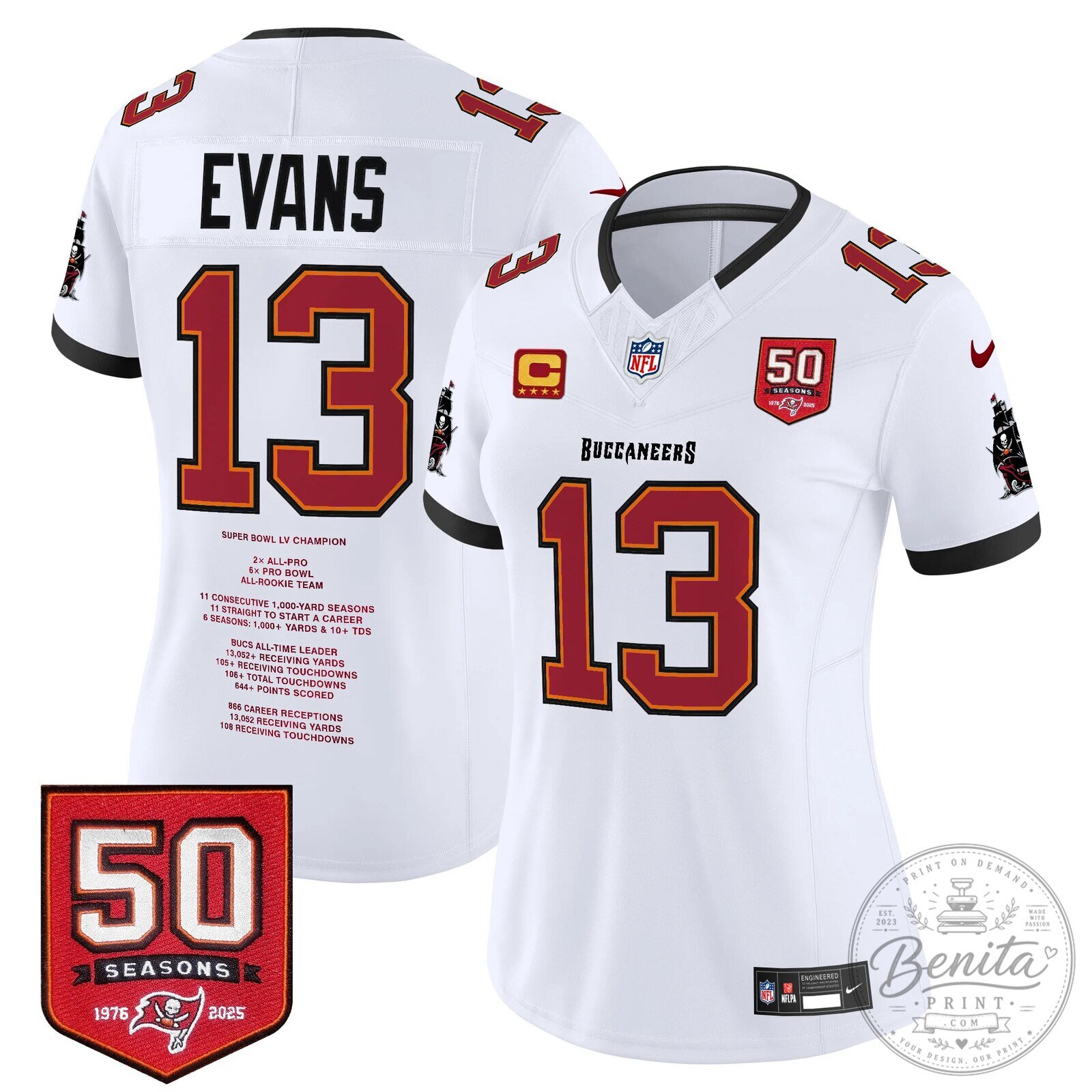 Mike Evans Tampa Bay Buccaneers Number 13 Football Jersey 29 Mike Evans Tampa Bay Buccaneers Number 13 Football Jersey