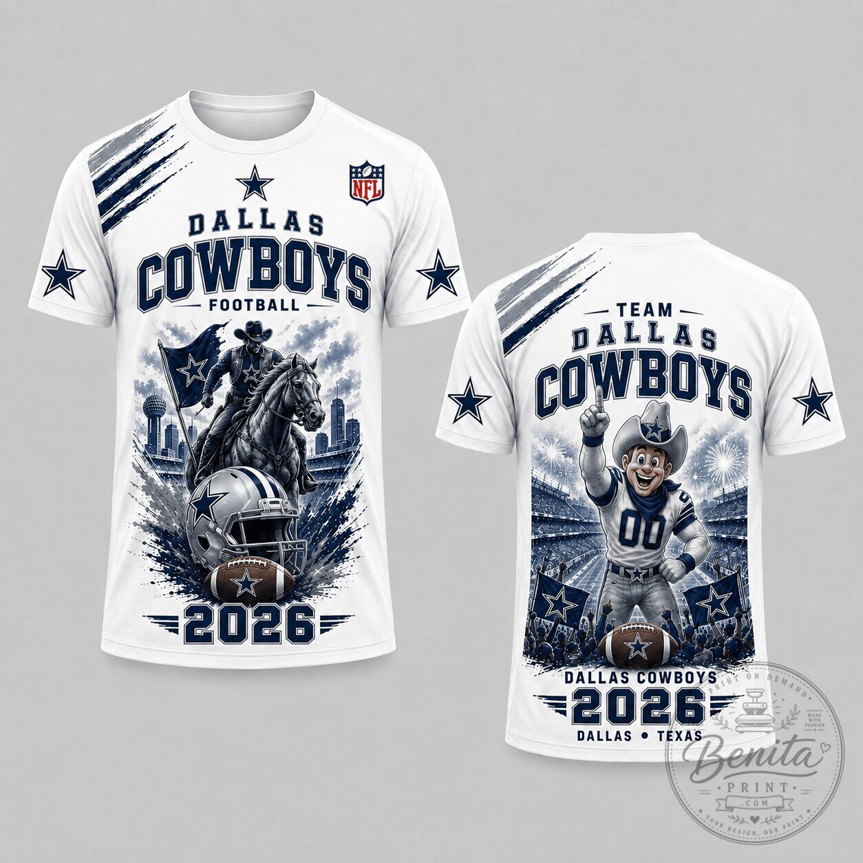 Dallas Cowboys Football Team Fan T-Shirt
