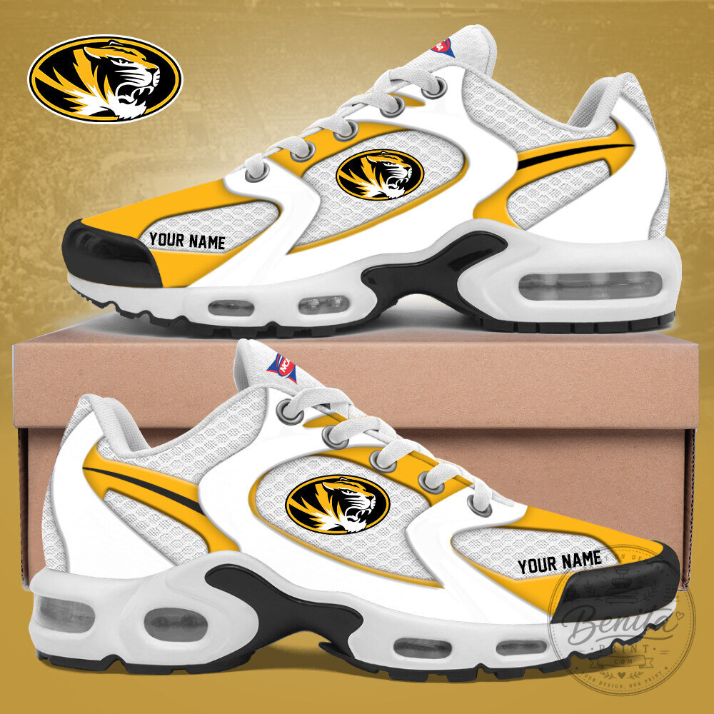 Mizzou Tigers Personalized Air Max Plus Style Sneakers