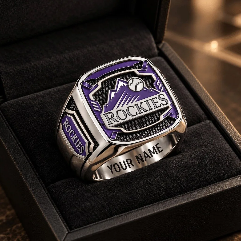 Colorado Rockies Baseball Team Championship Style Fan Ring