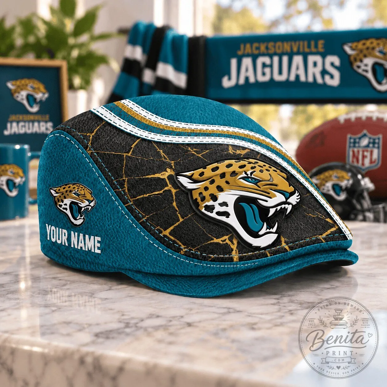 Jacksonville Jaguars NFL Personalized Golf Cap Hat for Men