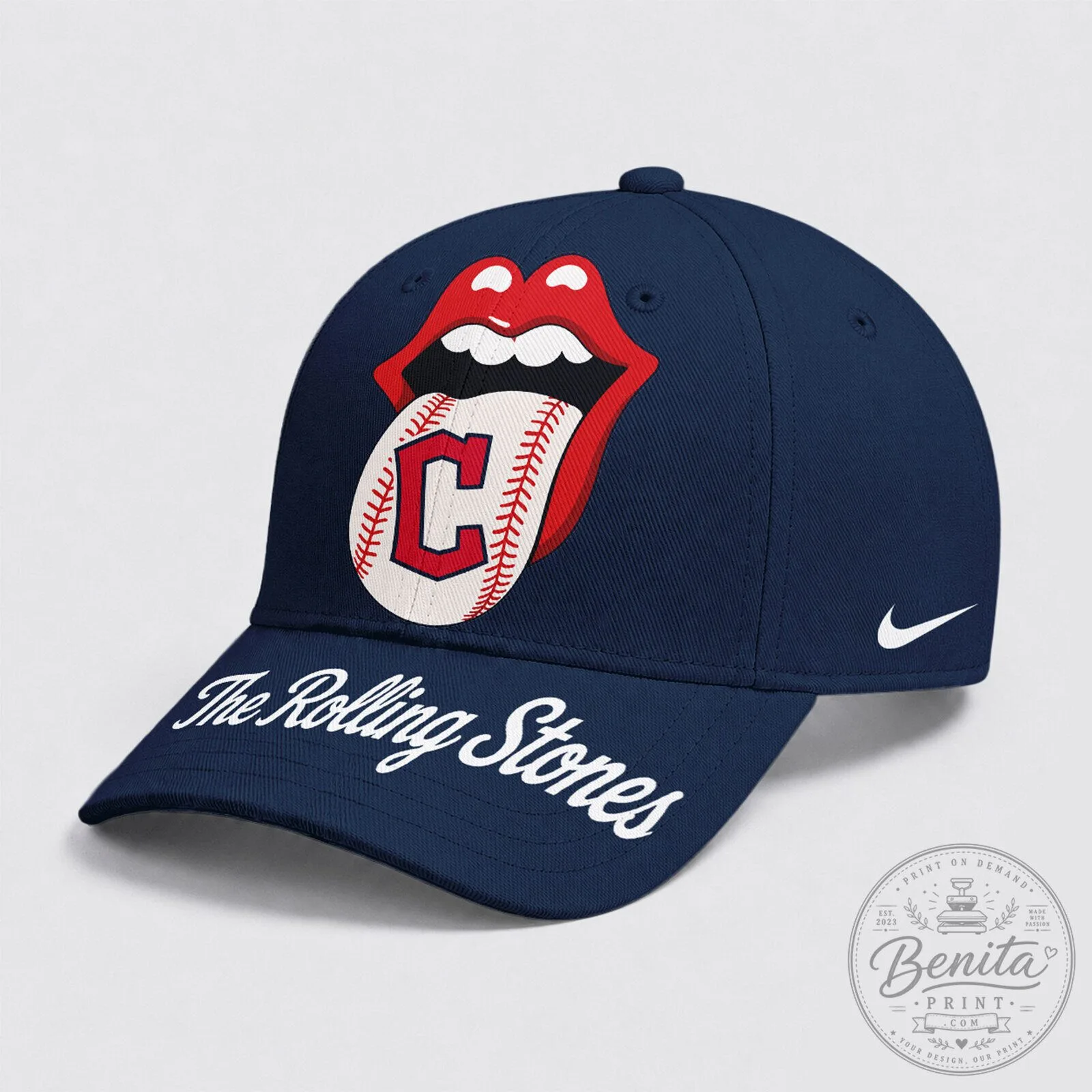 Cleveland Guardians The Rolling Stones Baseball Cap