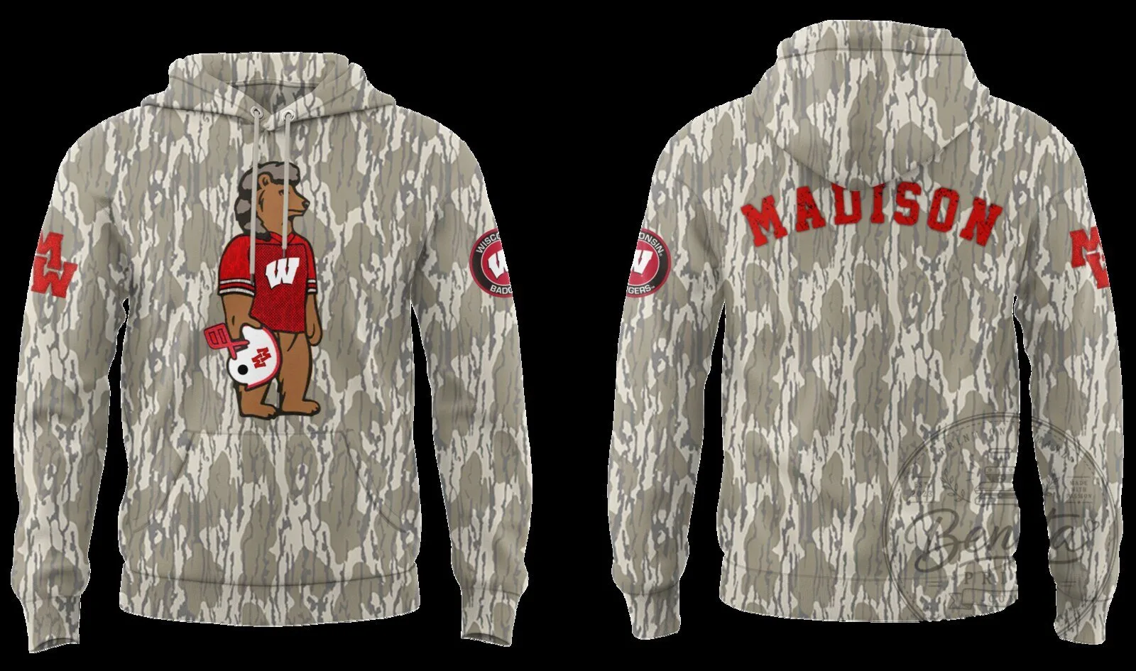 Morgan Wallen I'm The Problem Tour 2025 Wisconsin Badgers Camouflage Hoodie 8 Morgan Wallen I