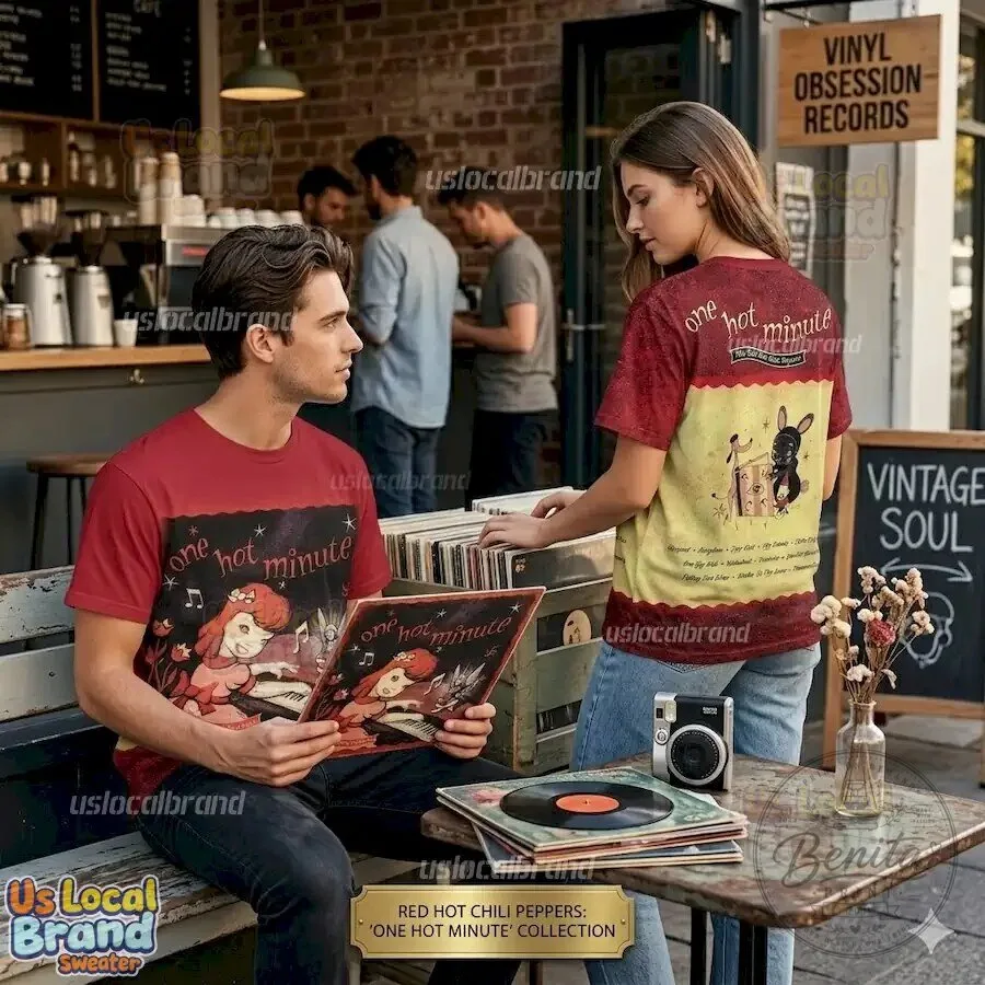 Red Hot Chili Peppers One Hot Minute Album Cover T-Shirt