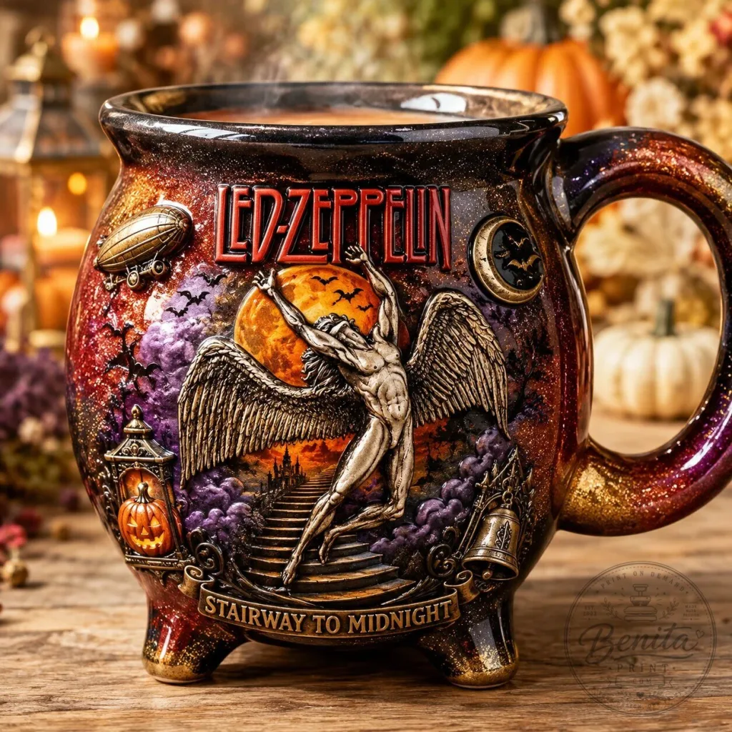 Led Zeppelin Stairway To Midnight Cauldron Coffee Mug Led Zeppelin Stairway To Midnight Cauldron Coffee Mug