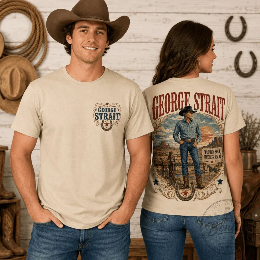 George Strait Cowboy Shirt Country Soul Timeless Roads T-Shirt George Strait Cowboy Shirt Country Soul Timeless Roads T-Shirt