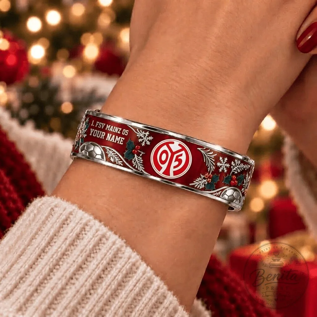 1. FSV Mainz 05 Bundesliga Christmas Custom Name Bracelet