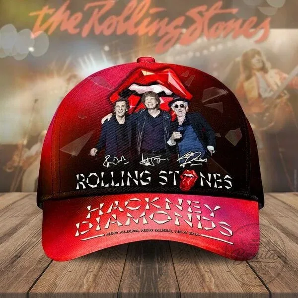The Rolling Stones Hackney Diamonds Album Art Red Cap Hat
