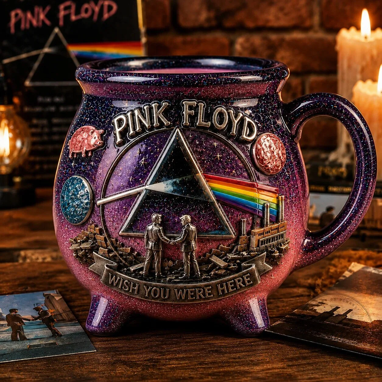 Pink Floyd Wish You Were Here Cauldron Mug
