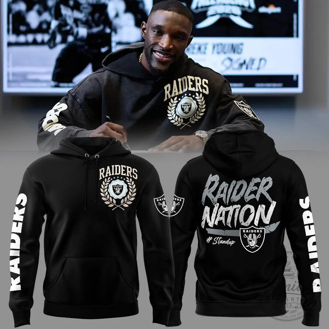 Las Vegas Raiders Football Raider Nation Black Hoodie