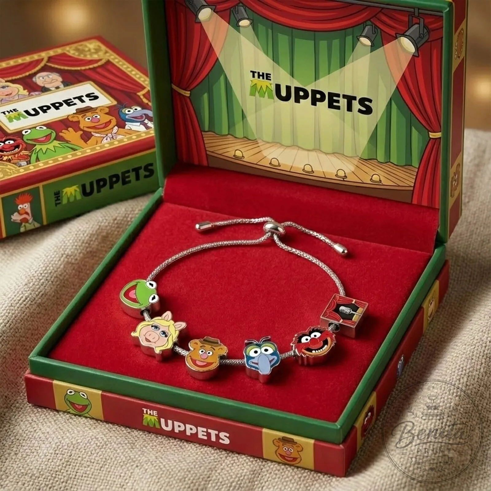 The Muppets Character Adjustable Charm Bracelet