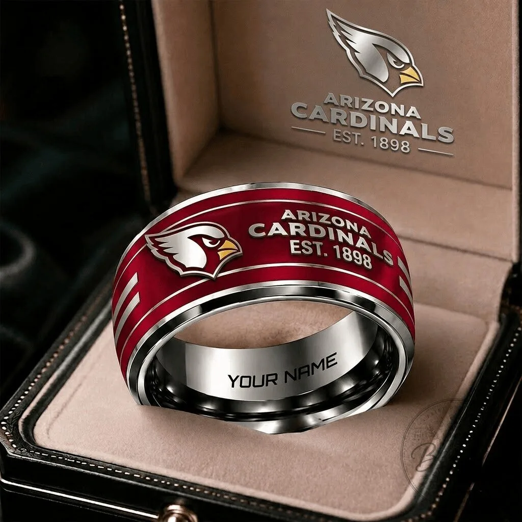Arizona Cardinals National Football League Team Custom Name Ring