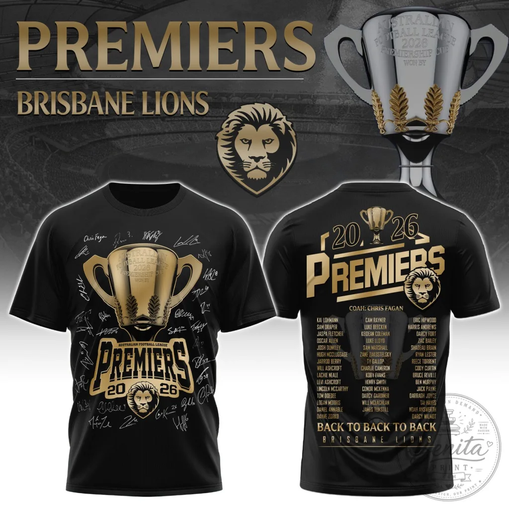 brisbane-lions-2026-australian-football-league-premiers-championship-black-t-shirt-featured Brisbane Lions 2026 Australian Football League Premiers Championship Black T-Shirt
