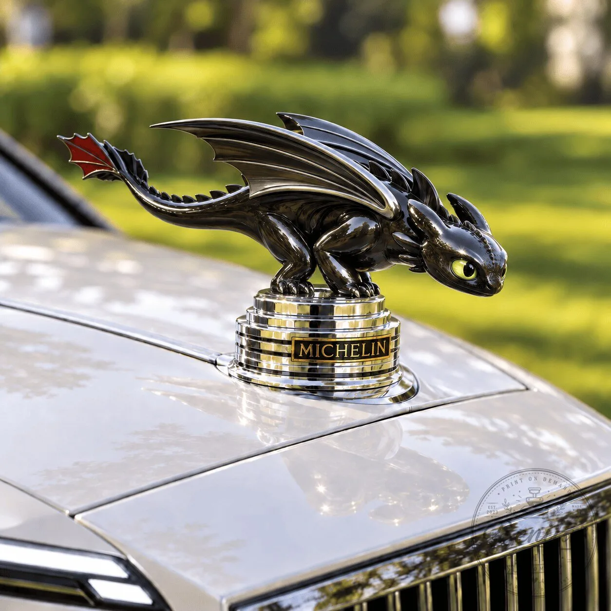 How to Train Your Dragon Toothless Car Hood Ornament Michelin Edition 1 How to Train Your Dragon Toothless Car Hood Ornament Michelin Edition