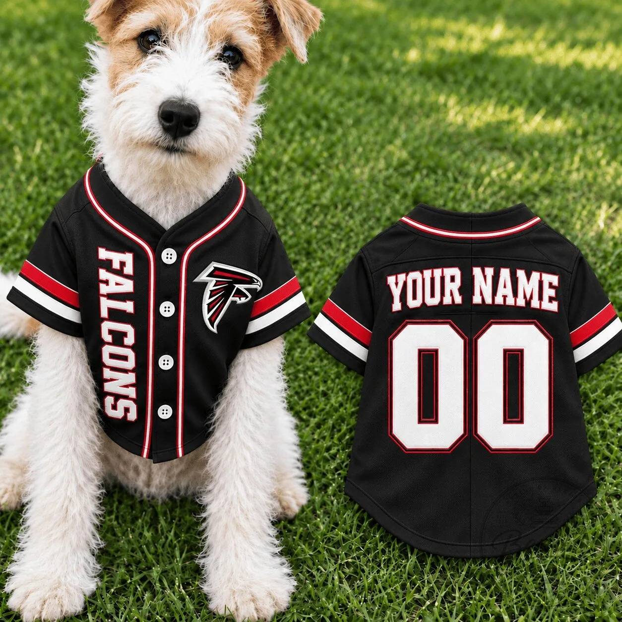 Atlanta Falcons Custom Pet Baseball Jersey