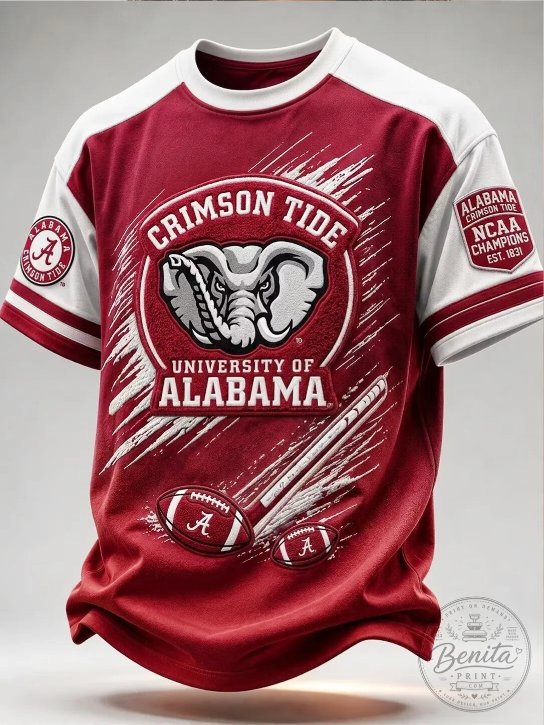 University of Alabama Crimson Tide Football Team Fan T-Shirt