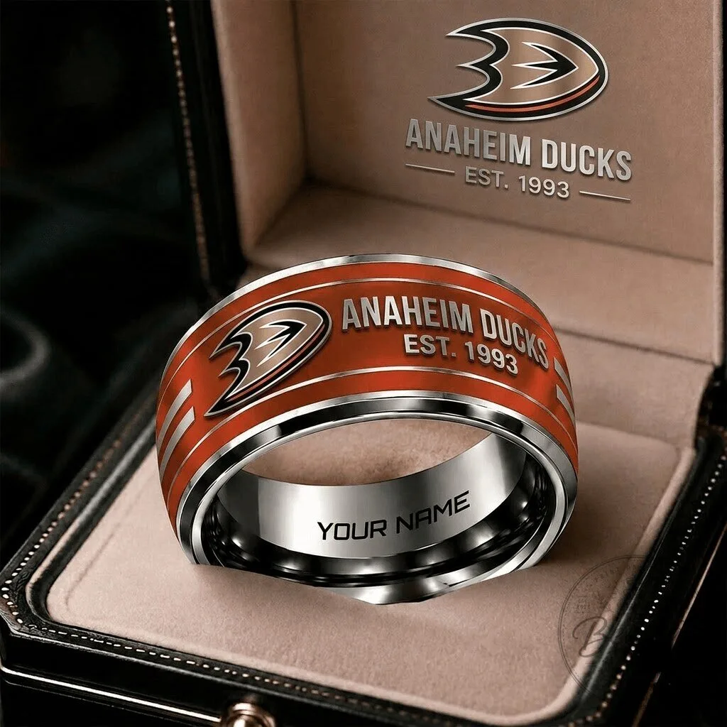 Anaheim Ducks National Hockey League Personalized Ring