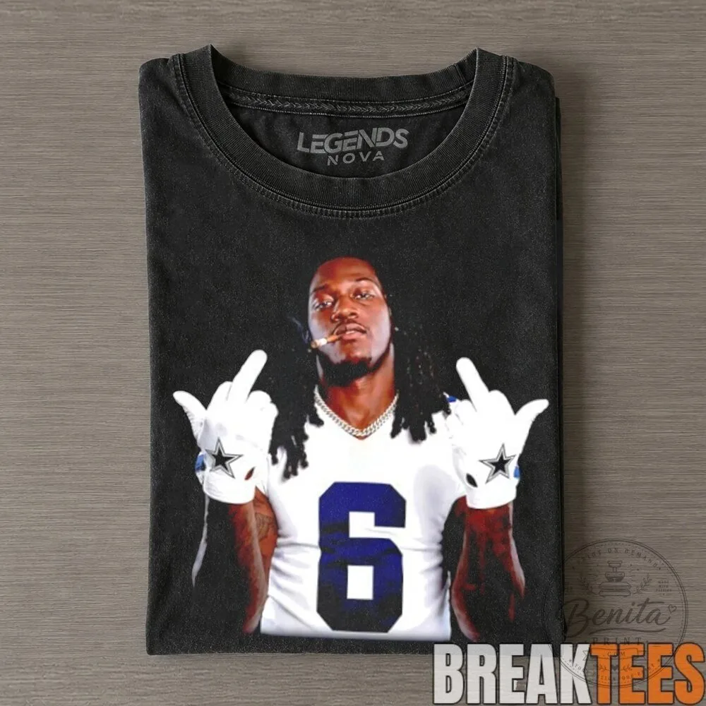 Dallas Cowboys CeeDee Lamb Middle Finger T-Shirt