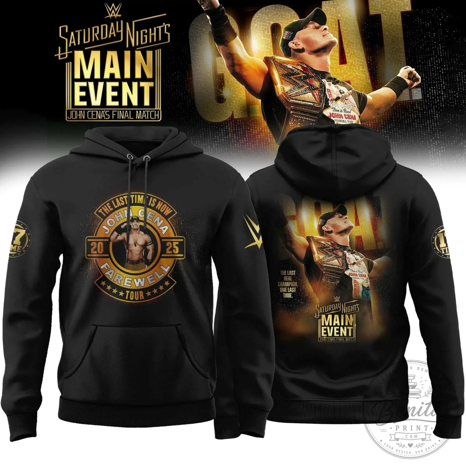 John Cena Farewell Tour 2025 Saturday Night's Main Event Hoodie 3 John Cena Farewell Tour 2025 Saturday Night's Main Event Hoodie