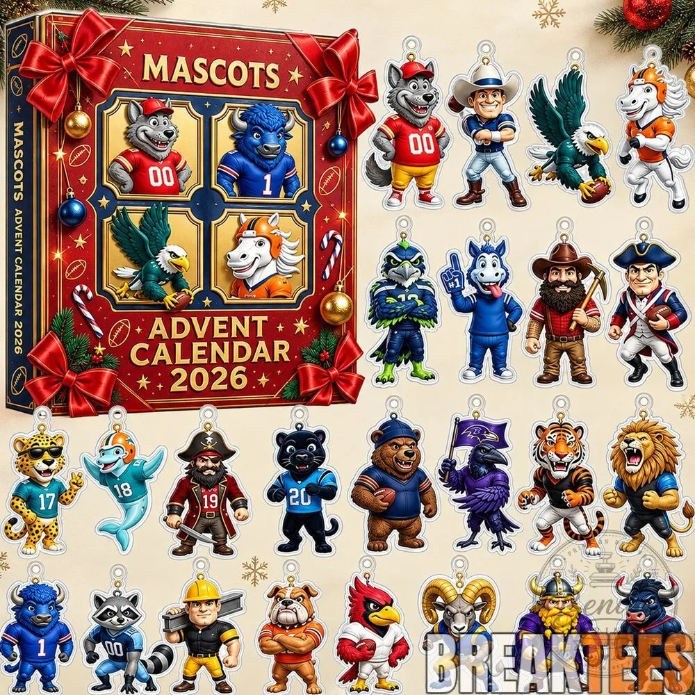 National Football League Mascots Christmas Advent Calendar 2026