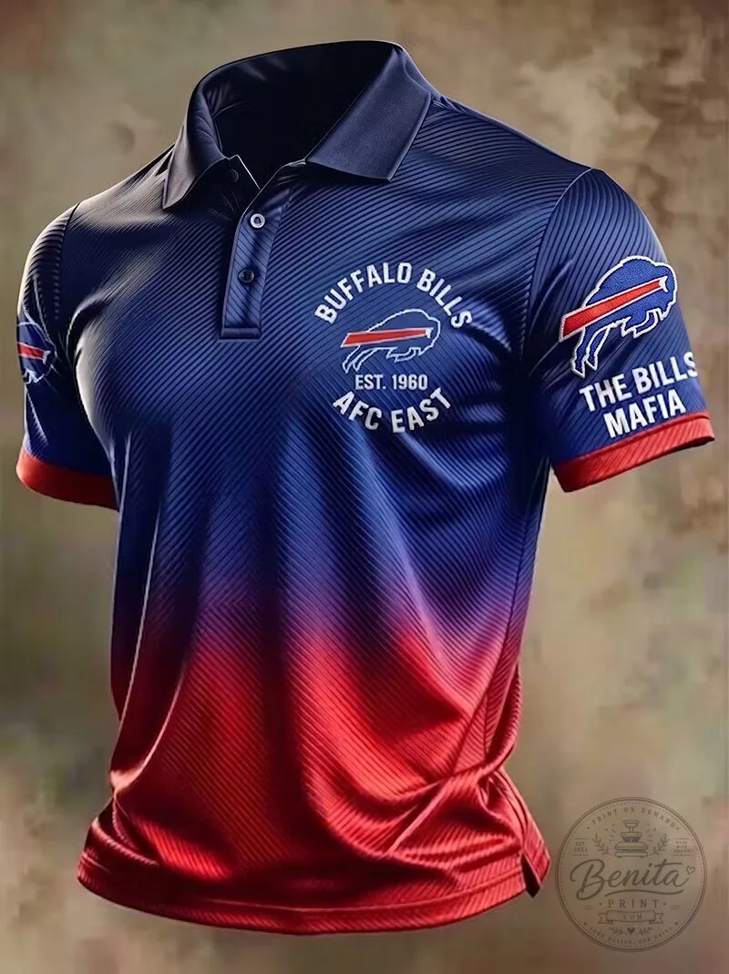Buffalo Bills Football Team AFC East The Bills Mafia Polo Shirt 1 Buffalo Bills Football Team AFC East The Bills Mafia Polo Shirt