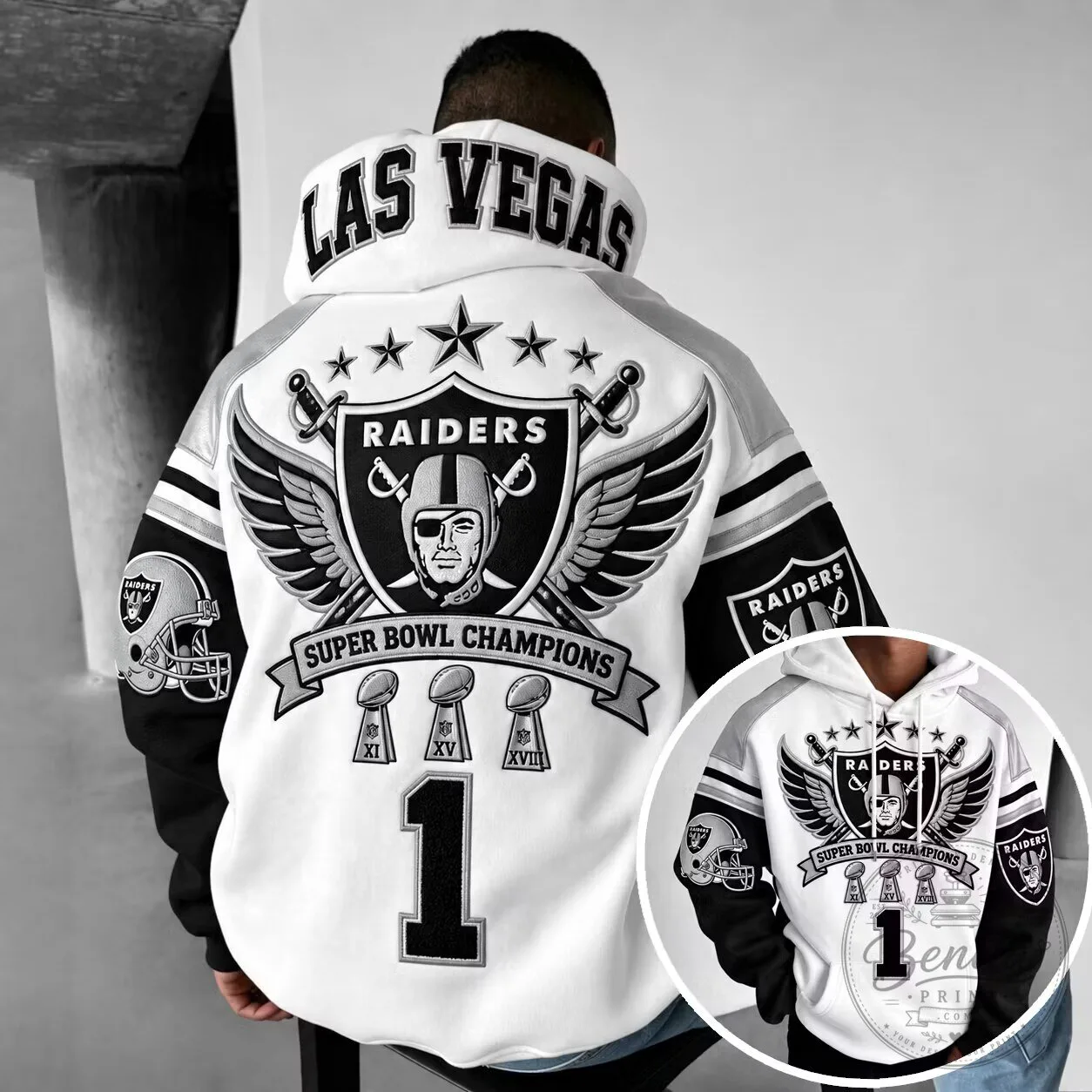Las Vegas Raiders Super Bowl Champions Football Hoodie 5 Las Vegas Raiders Super Bowl Champions Football Hoodie