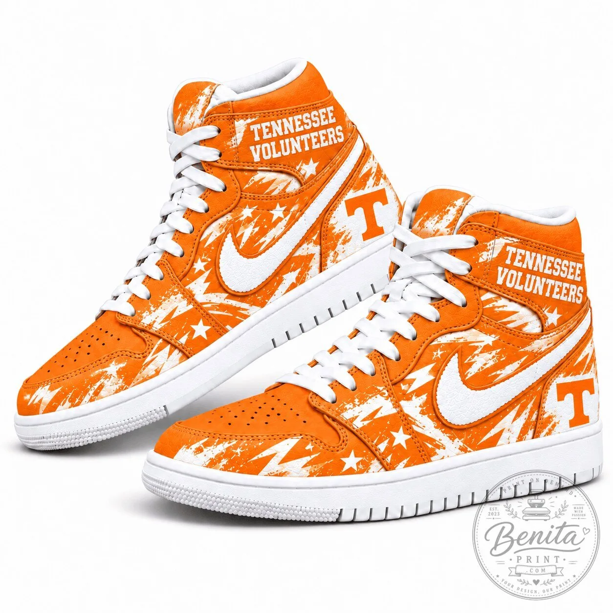 Tennessee Volunteers Graffiti Style High-Top Sneakers