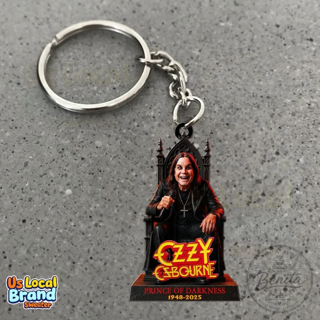 Ozzy Osbourne Prince of Darkness Rock and Roll Music Keychain 68 Ozzy Osbourne Prince of Darkness Rock and Roll Music Keychain