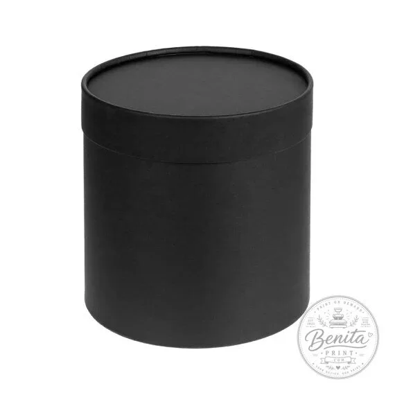 Black Round Gift Box with Lid for Whiskey Glass or Other Small Items 3 Black Round Gift Box with Lid for Whiskey Glass or Other Small Items