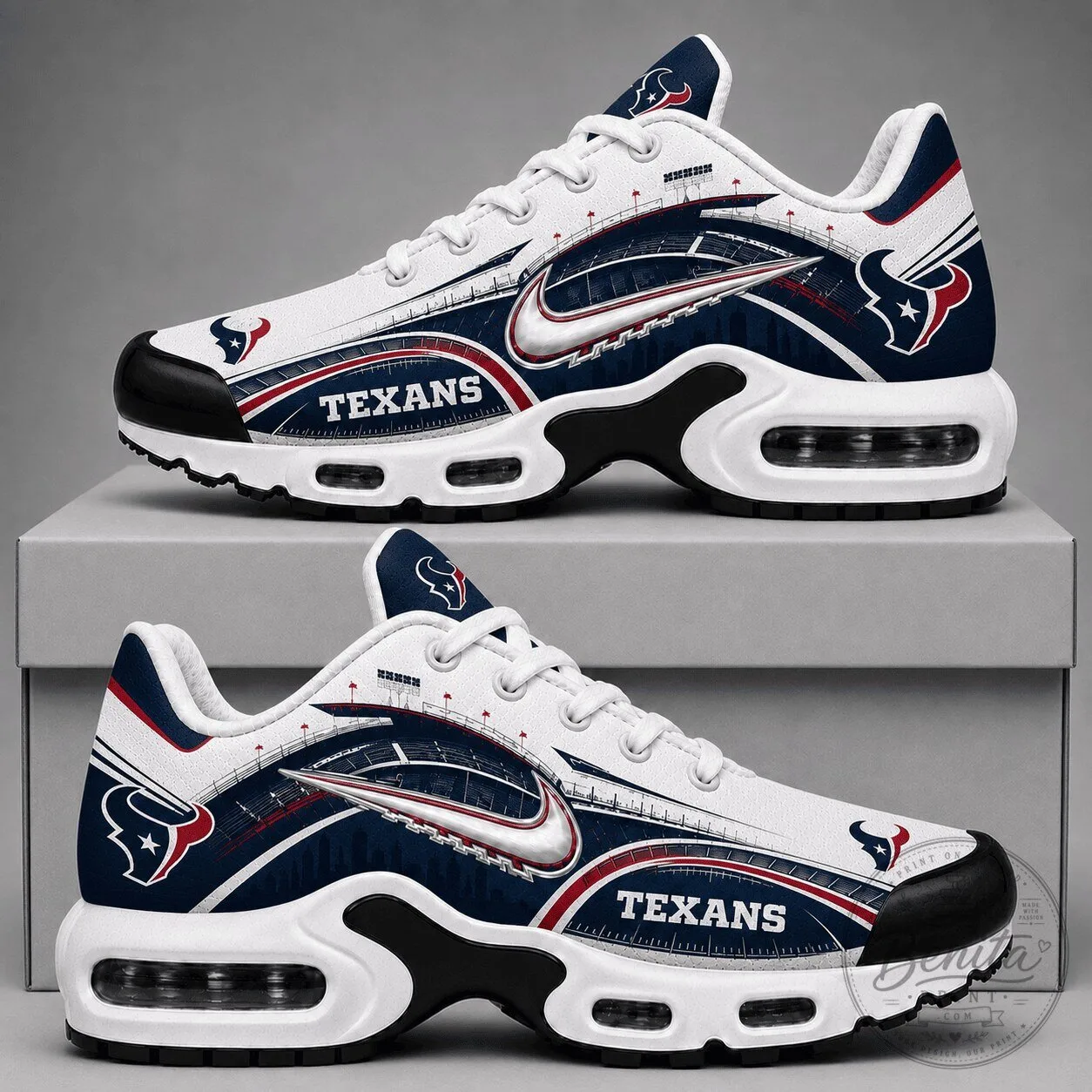 Houston Texans NFL Football Team Custom Designed Air Max Shoes