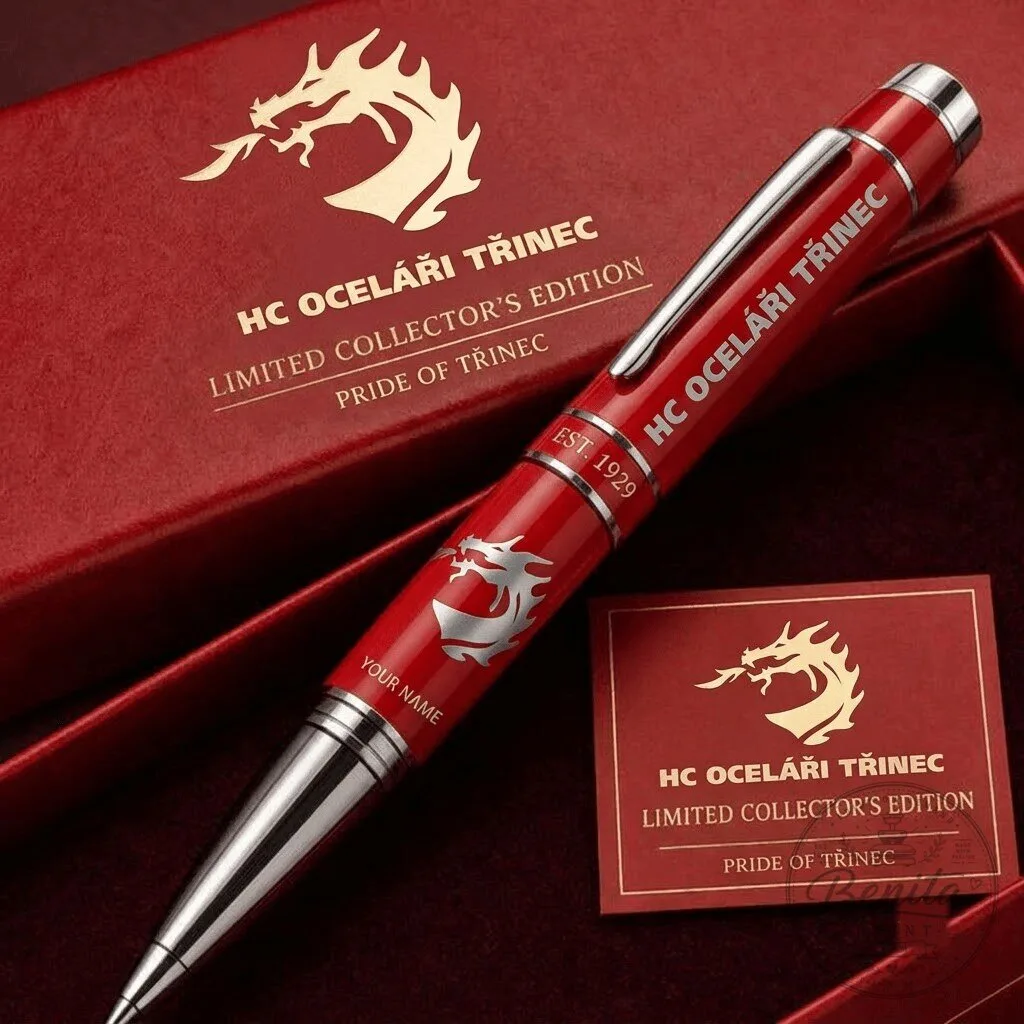 HC Ocelari Trinec Czech Extraliga Ice Hockey Team Personalized Ballpoint Pen