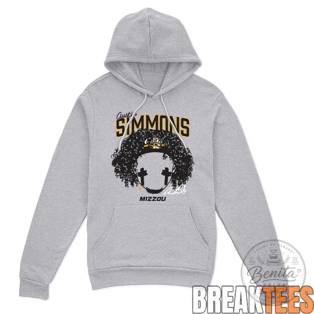 Missouri Tigers Austin Simmons Football Player Graphic T-Shirt 9 Missouri Tigers Austin Simmons Football Player Graphic T-Shirt