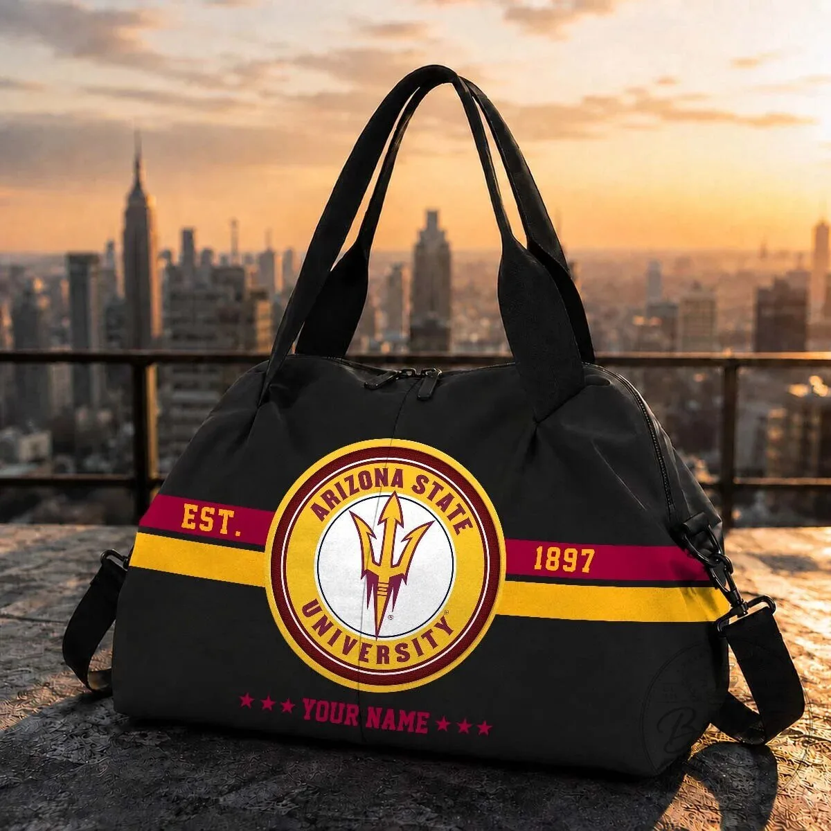 Arizona State University Sun Devils Custom Name Travel Bag