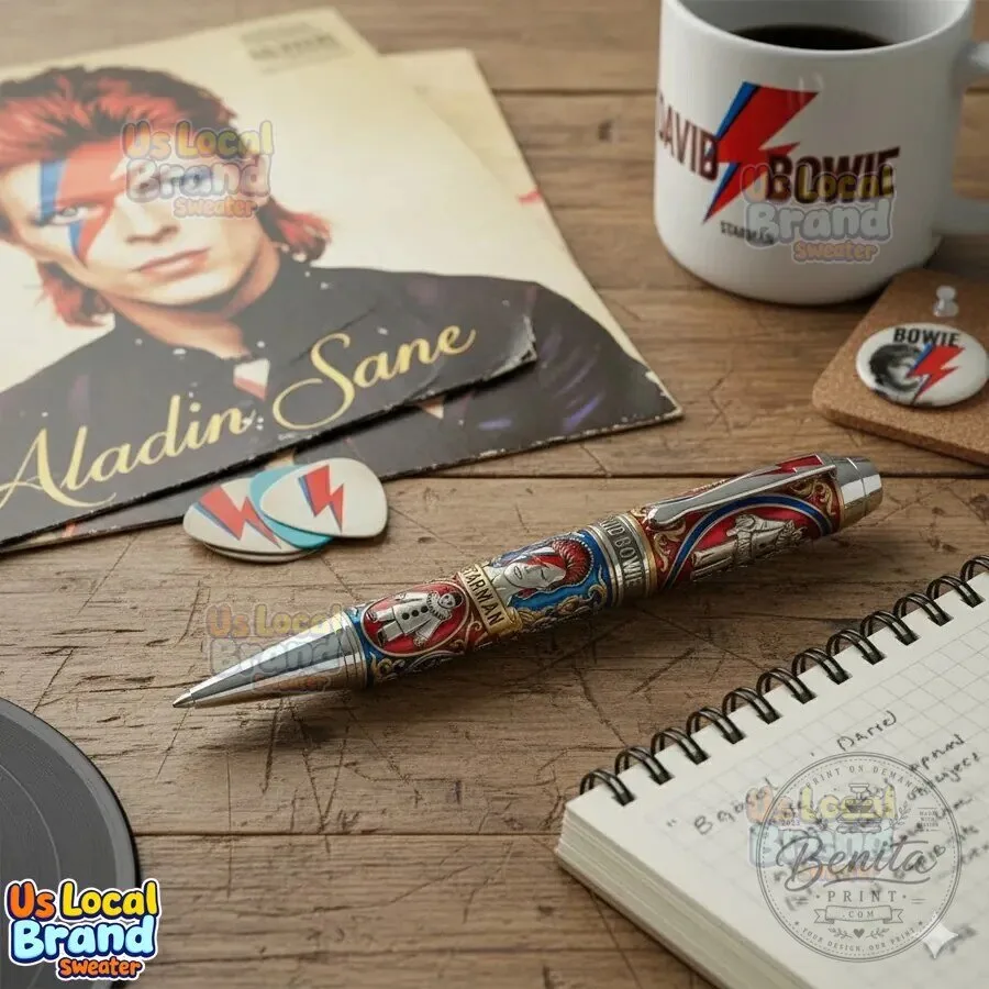 David Bowie Starman Aladdin Sane Anniversary Collectible Pen