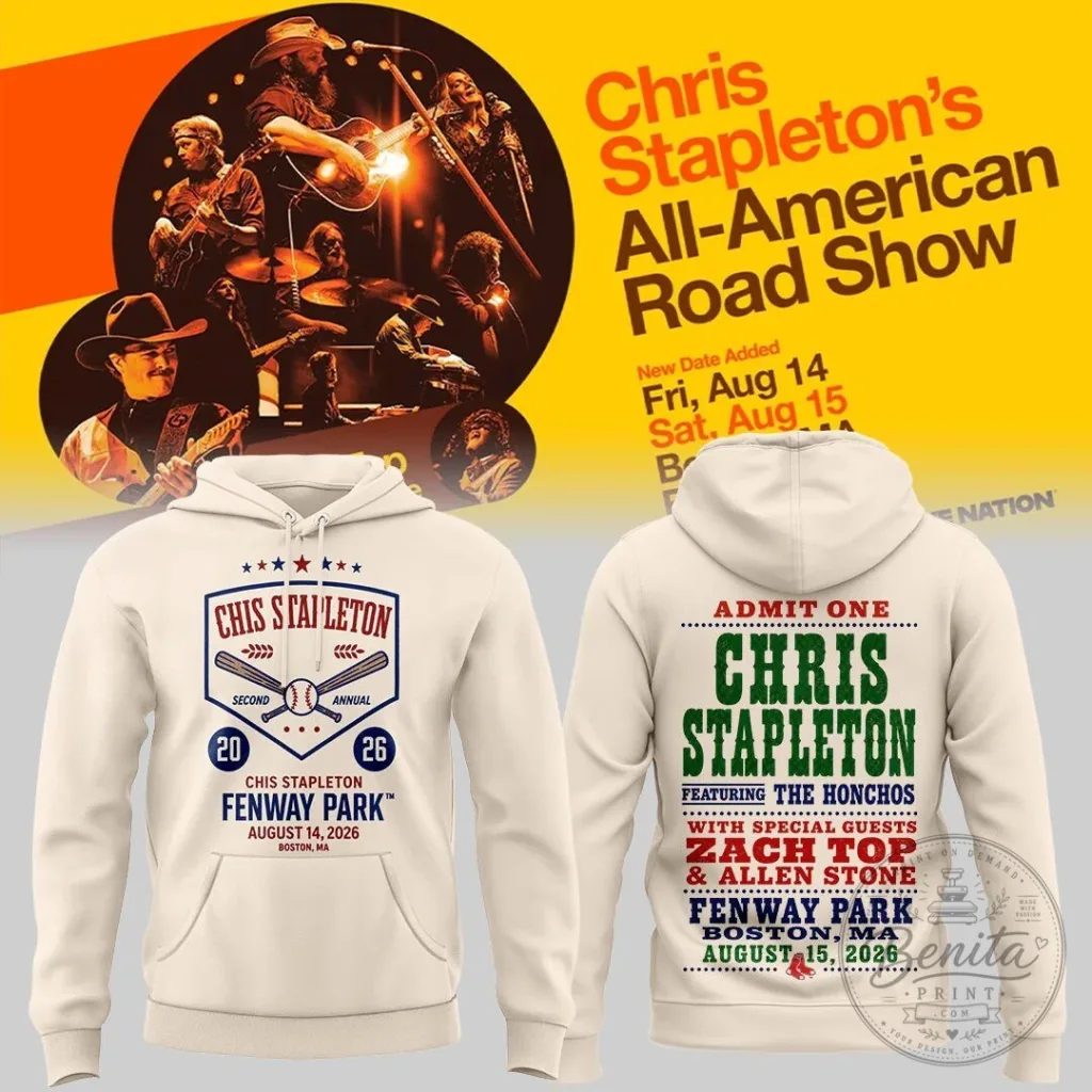 Fenway Park Concert Hoodie for Chris Stapleton's All-American Road Show