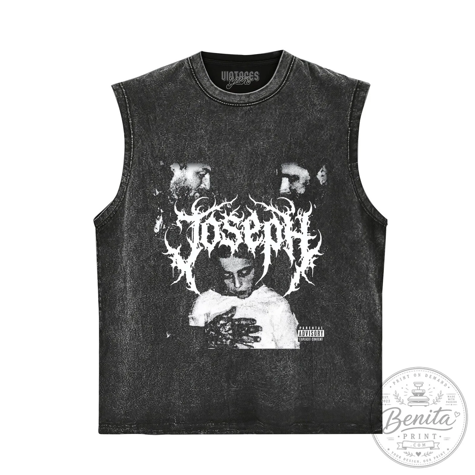 Joseph V2 Heavy Metal Band Album Cover Art Black T-Shirt 13 Joseph V2 Heavy Metal Band Album Cover Art Black T-Shirt