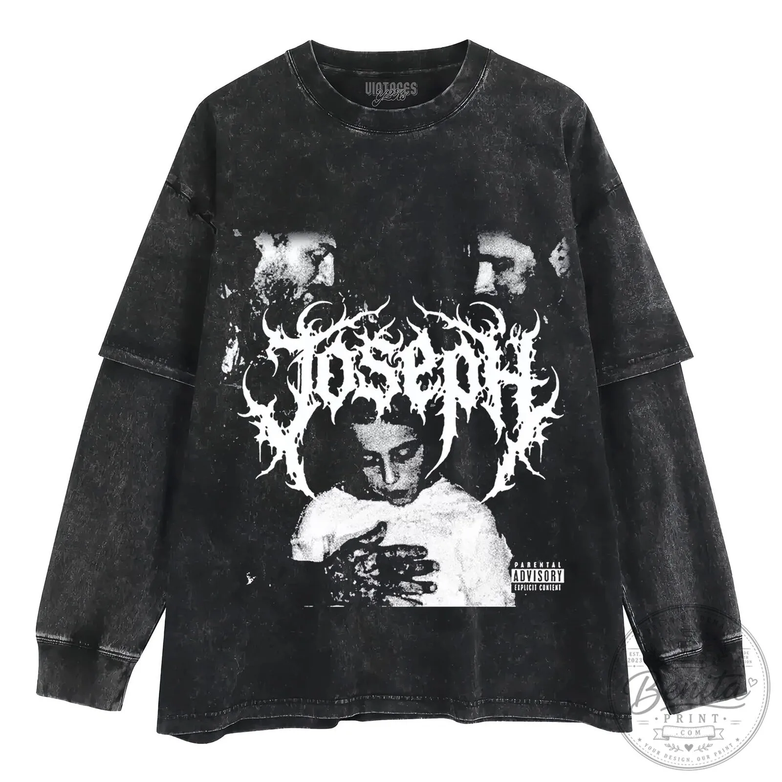 Joseph V2 Heavy Metal Band Album Cover Art Black T-Shirt 14 Joseph V2 Heavy Metal Band Album Cover Art Black T-Shirt