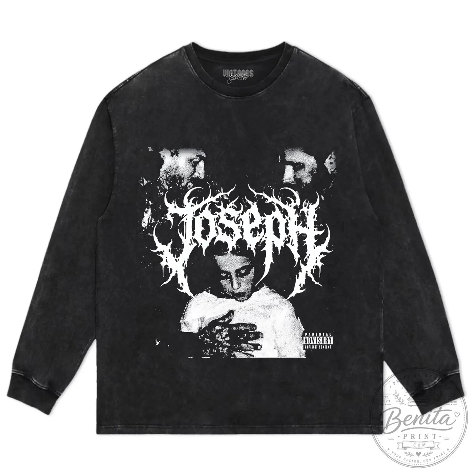 Joseph V2 Heavy Metal Band Album Cover Art Black T-Shirt 16 Joseph V2 Heavy Metal Band Album Cover Art Black T-Shirt