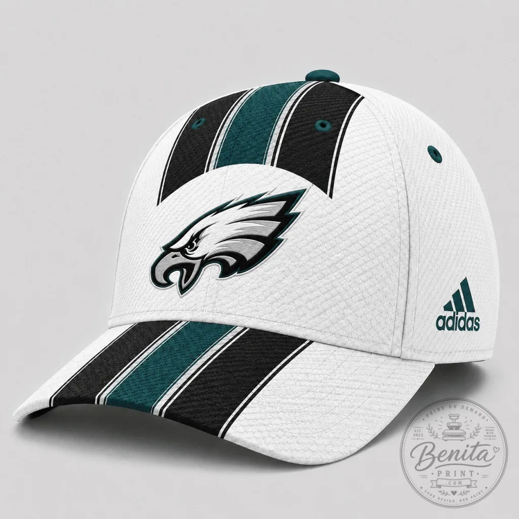philadelphia-eagles-national-football-league-white-triple-stripe-adjustable-cap-hat-featured Philadelphia Eagles National Football League White Triple Stripe Adjustable Cap Hat