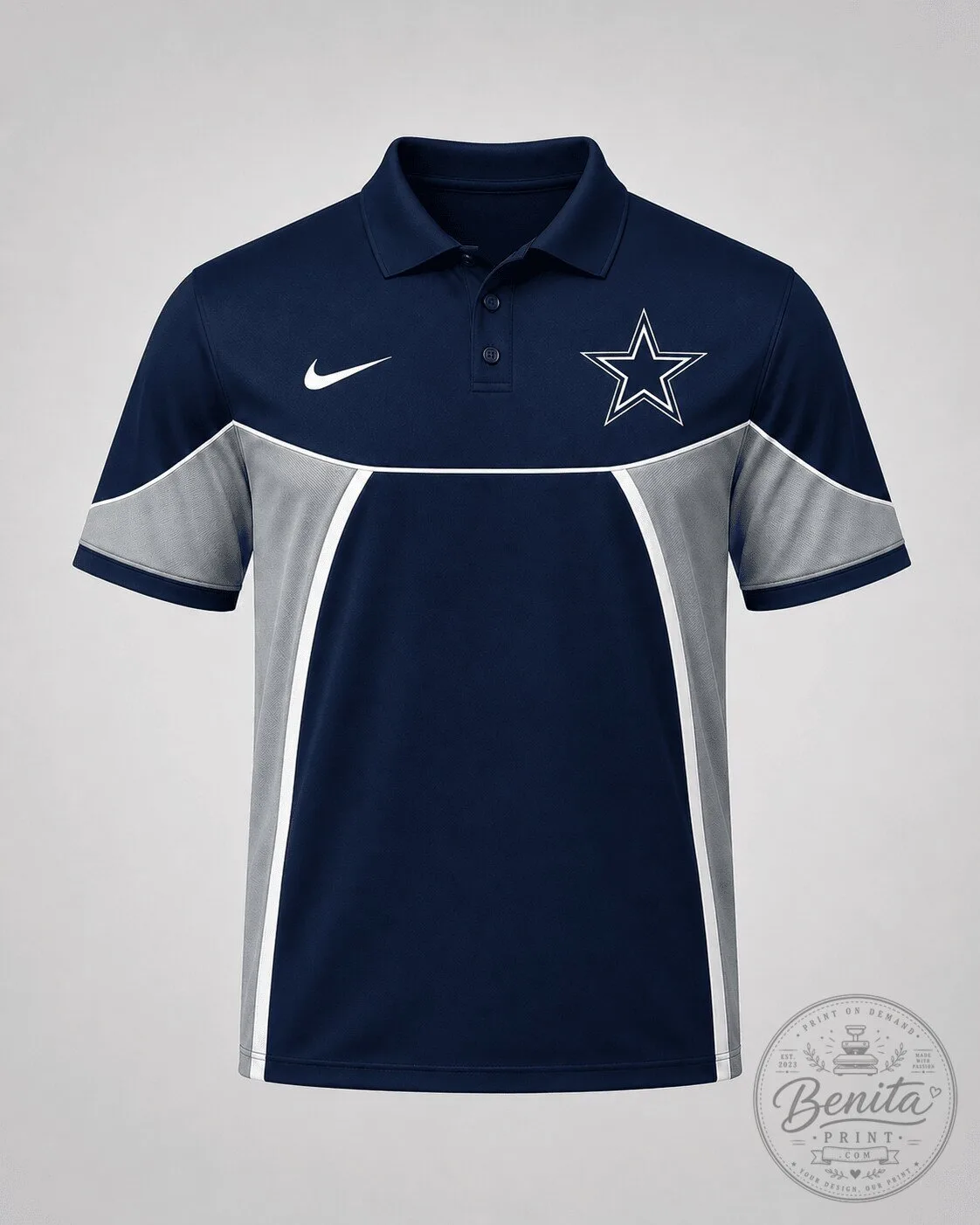 Dallas Cowboys National Football League Personalized Sports Style Polo Shirt