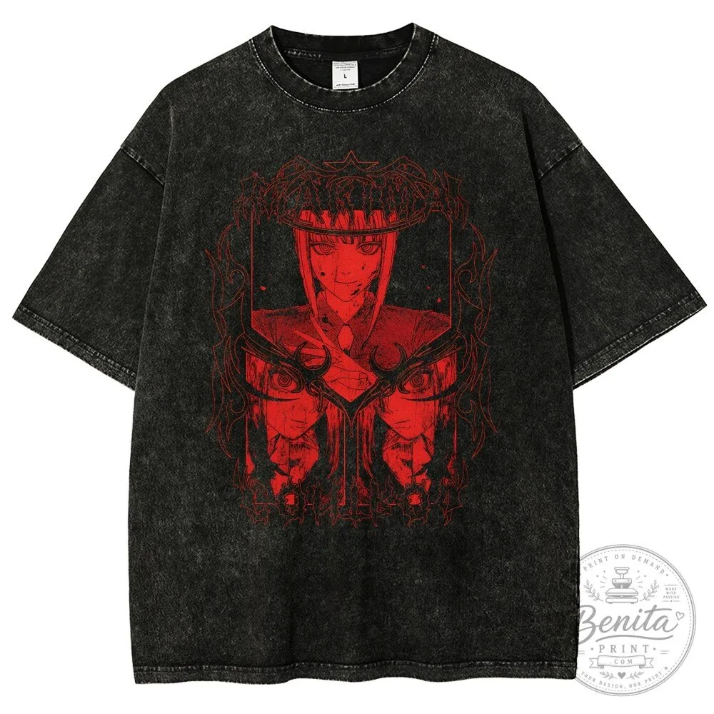 Chainsaw Man Makima Anime Manga Graphic Washed T-Shirt