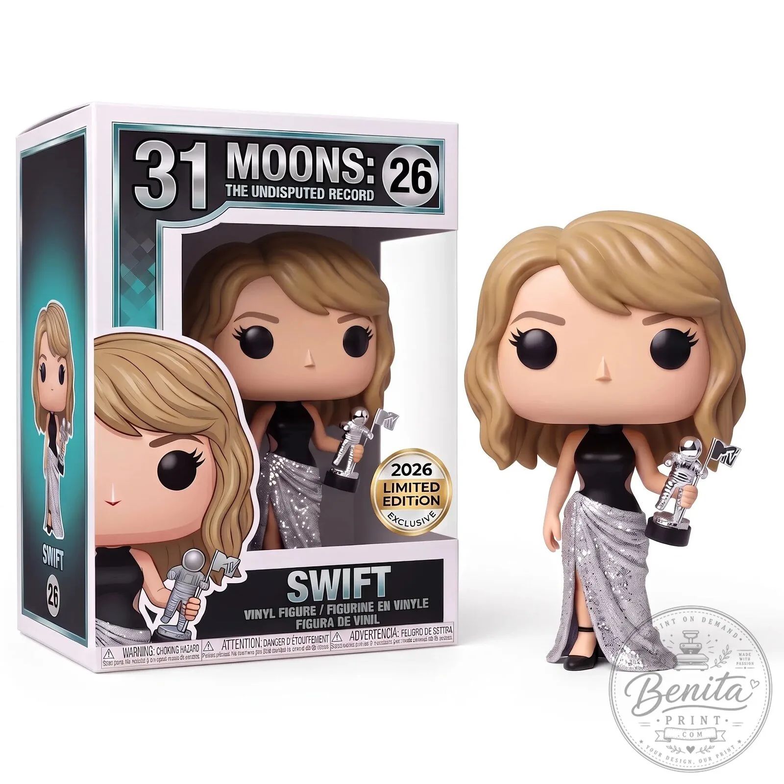 Taylor Swift 31 Moons The Undisputed Record 2026 Limited Edition Vinyl Figurine