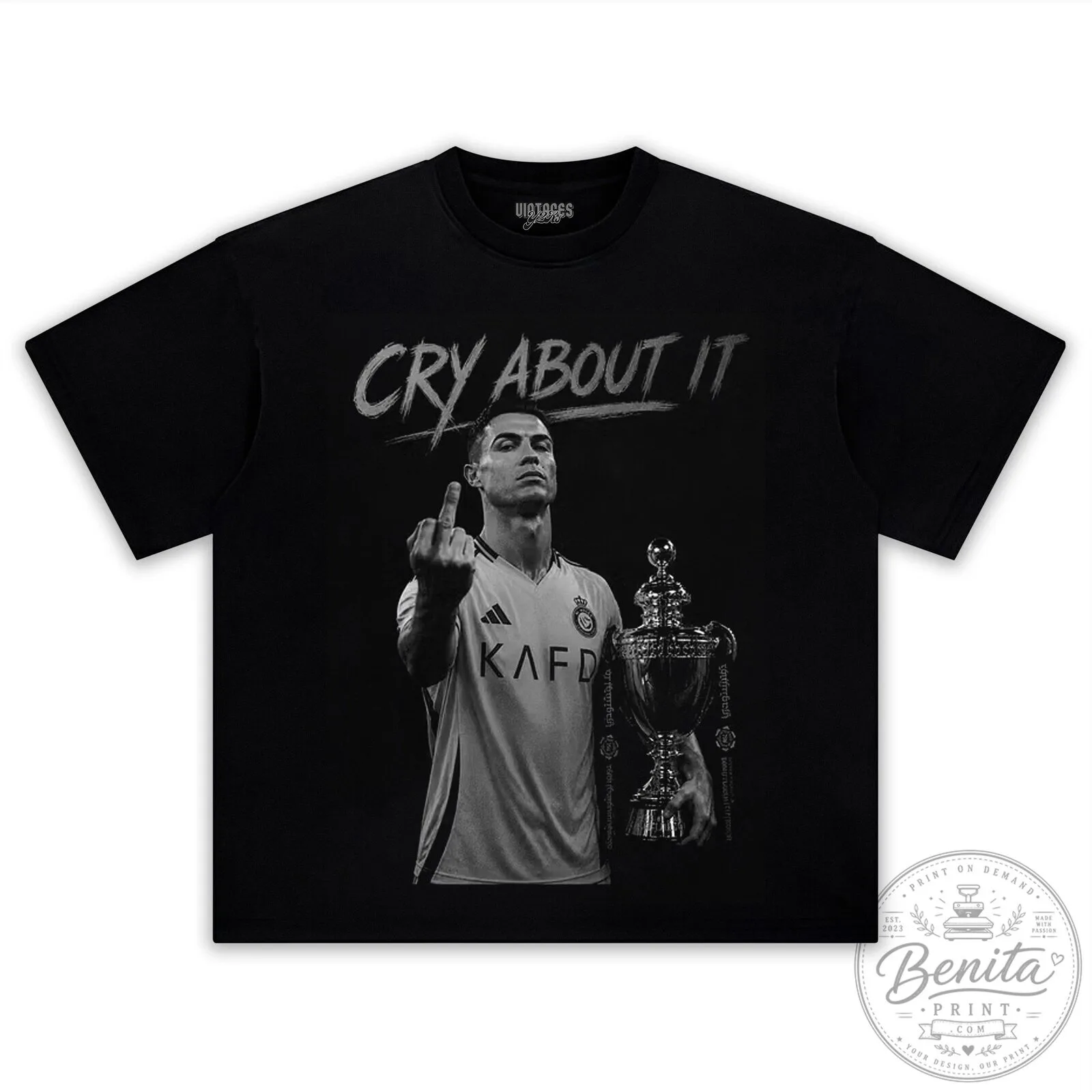 Cristiano Ronaldo Cry About It Football Player Fan T-Shirt