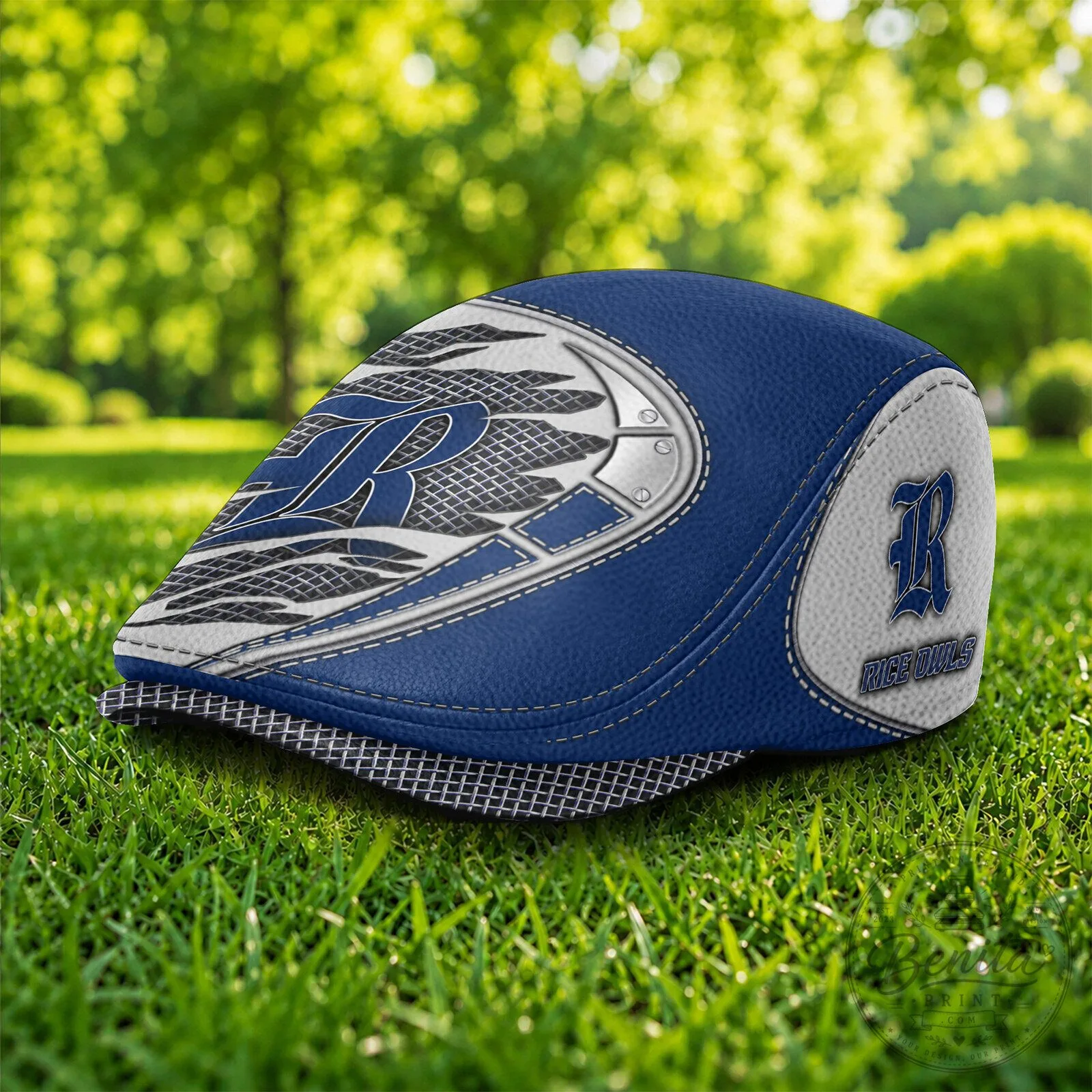 Rice Owls NCAA College Football Team Logo Golf Flat Cap Hat