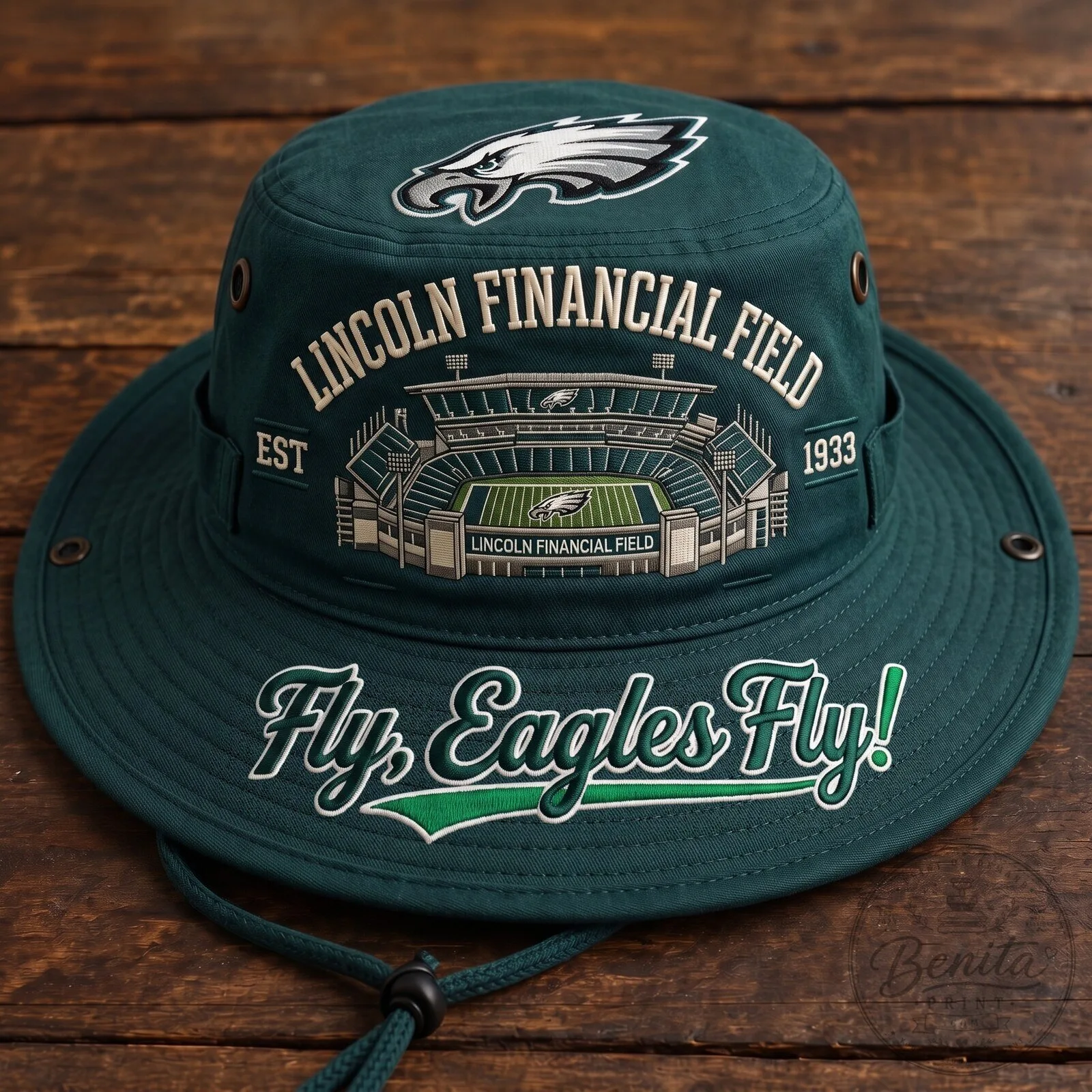 Boonie Hat featuring Philadelphia Eagles Fly Eagles Fly at Lincoln Financial Field